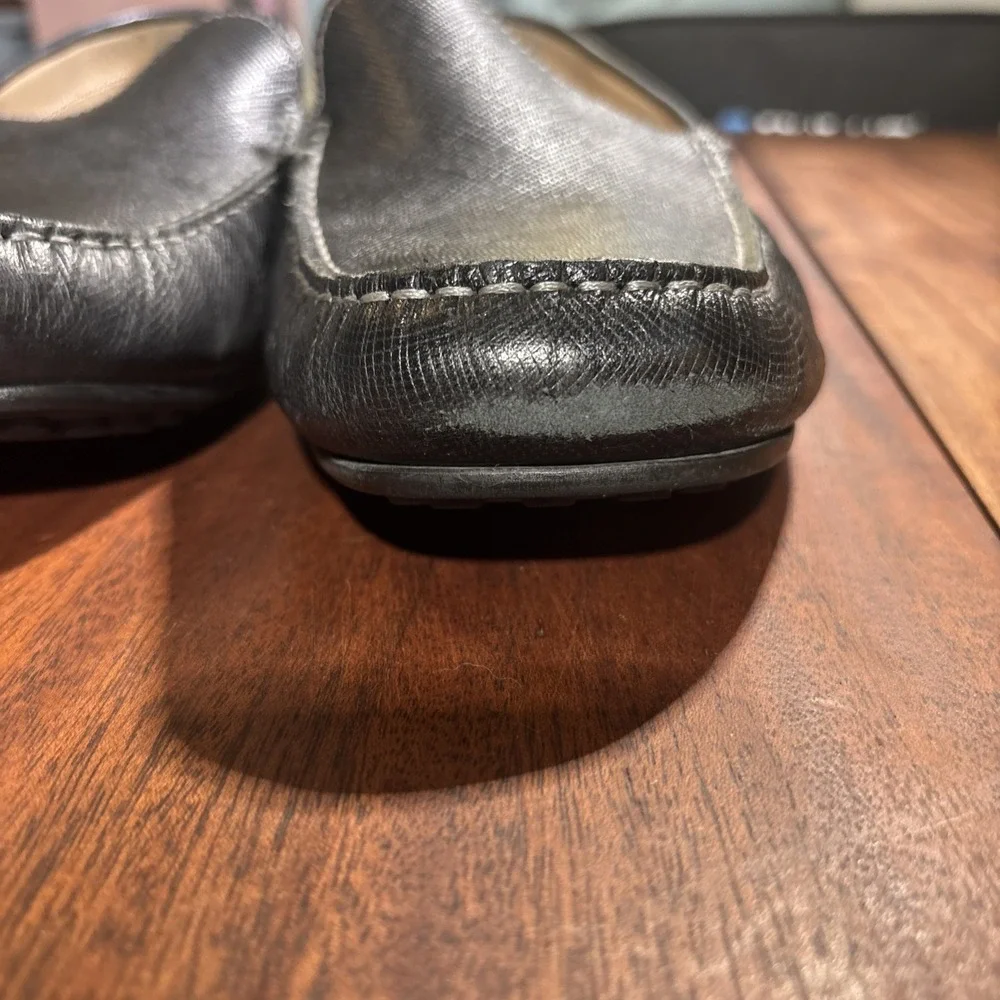 Ecco Classic Moc 2.0 Driving Shoes Men's 12/46‎ Black Leather Slip On Loafers